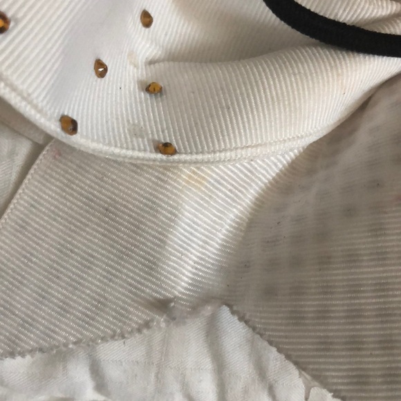 White and gold cheer bow - Picture 4 of 4